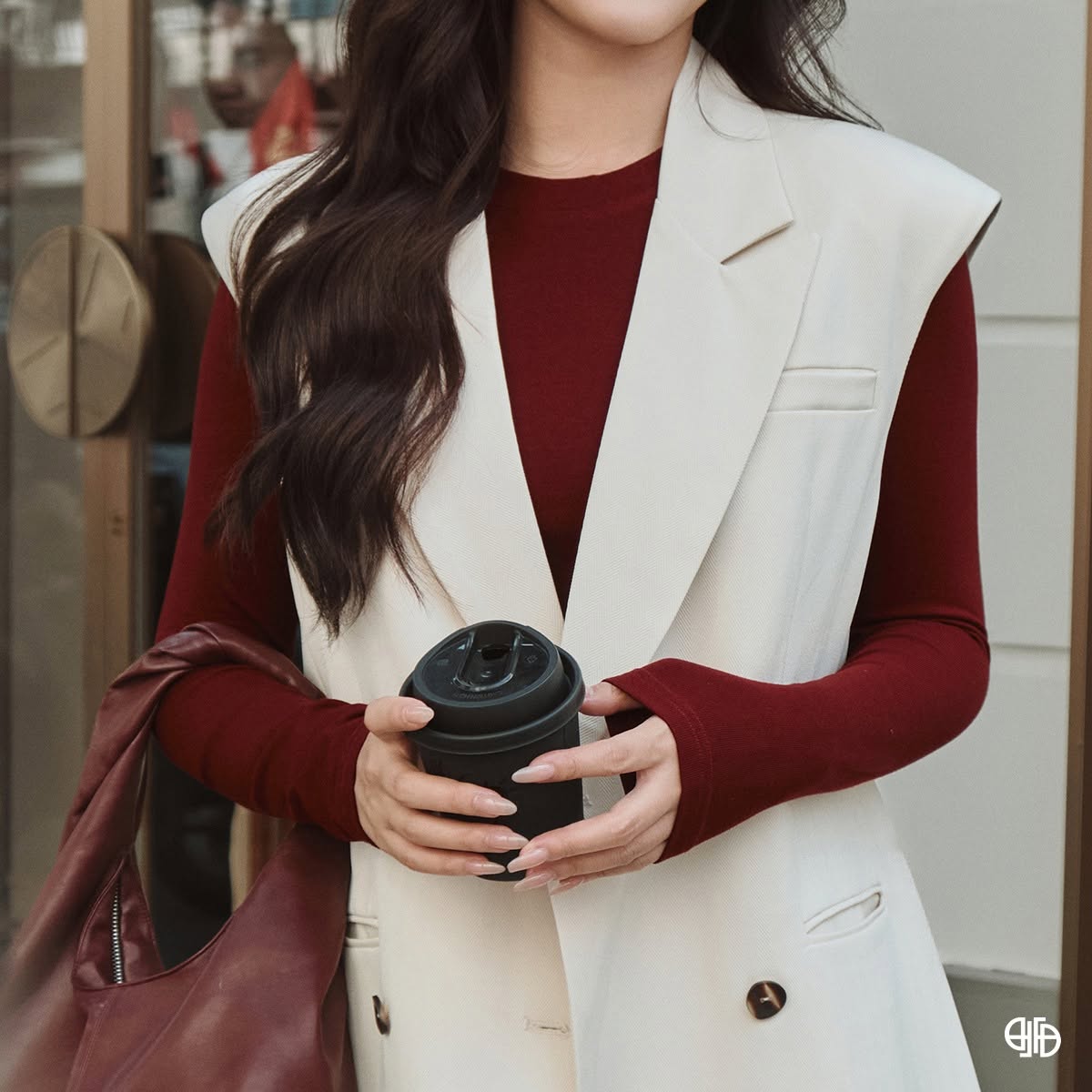 Set Tex Xương Cá Blazer - Be -(DL25TBO194)