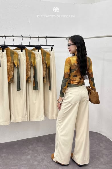 Áo Thun Nguyệt Cầm - Nâu - (TAC327)