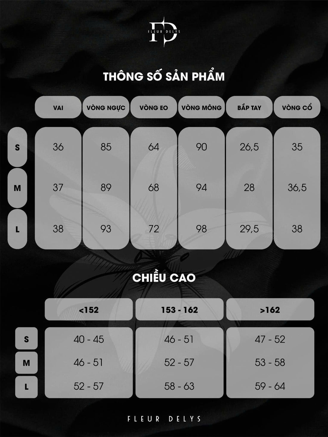Hướng dẫn chọn size