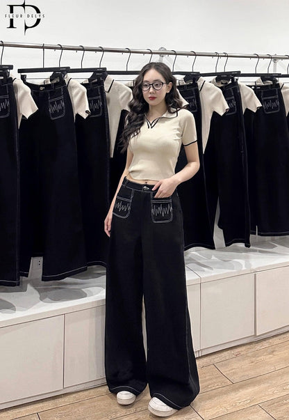 Quần Jean Trần Chỉ - Đen - (QJ132)