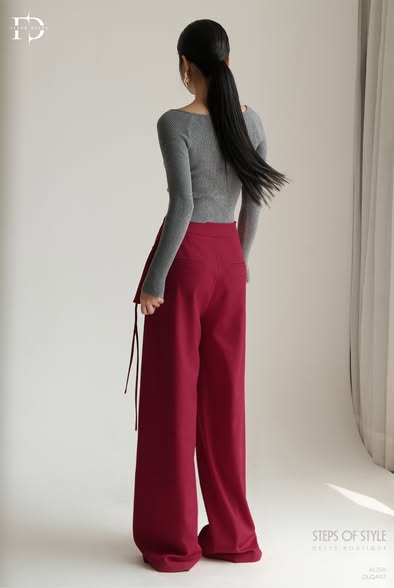 Áo Len Tăm Cổ Vuông Dài Tay - Ghi - (AL296)