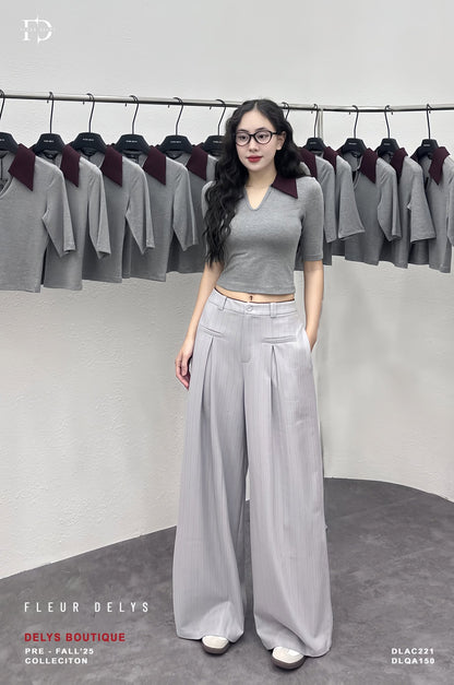 Quần Ly Túi Trước - Xám -(QA150)