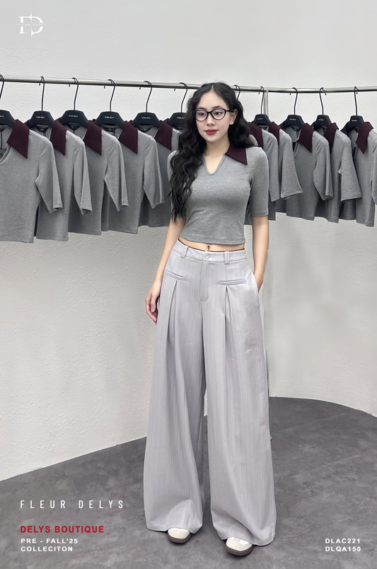 Quần Ly Túi Trước - Xám -(QA150)