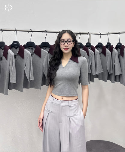 Quần Ly Túi Trước - Xám -(QA150)