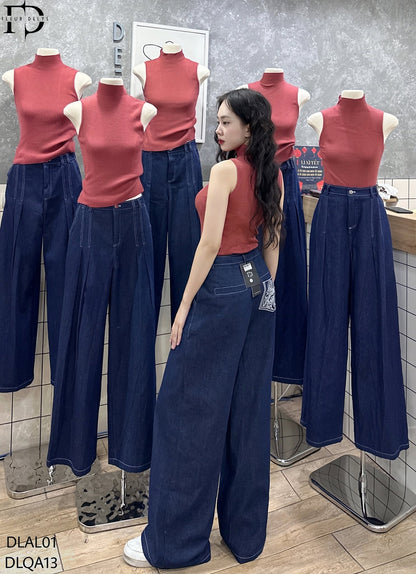Áo Len Tăm Sát Nách Cổ Lọ-Hồng Ruốc-(AL01)