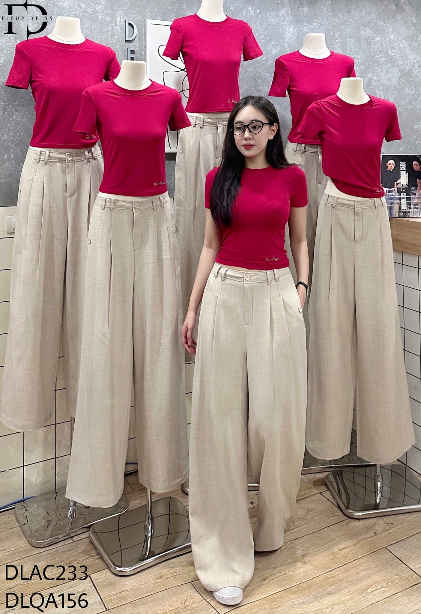 Quần 2 Ly Trần Chỉ - Be nhạt -(DLQA156)