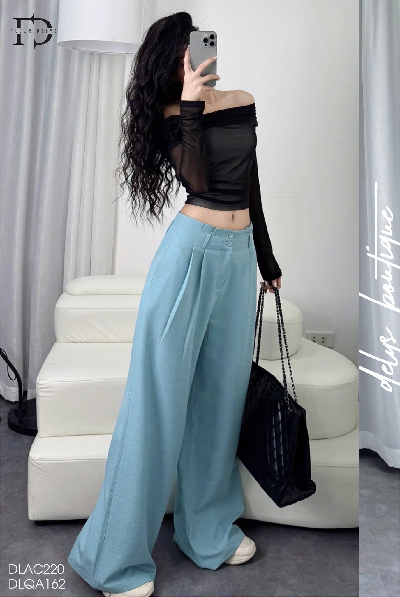 Áo Lưới Vai Ngang Đính Hoa ( AC220 )