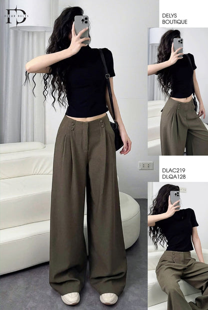 Áo Croptop Xẻ Ngực Đen ( AC219 )