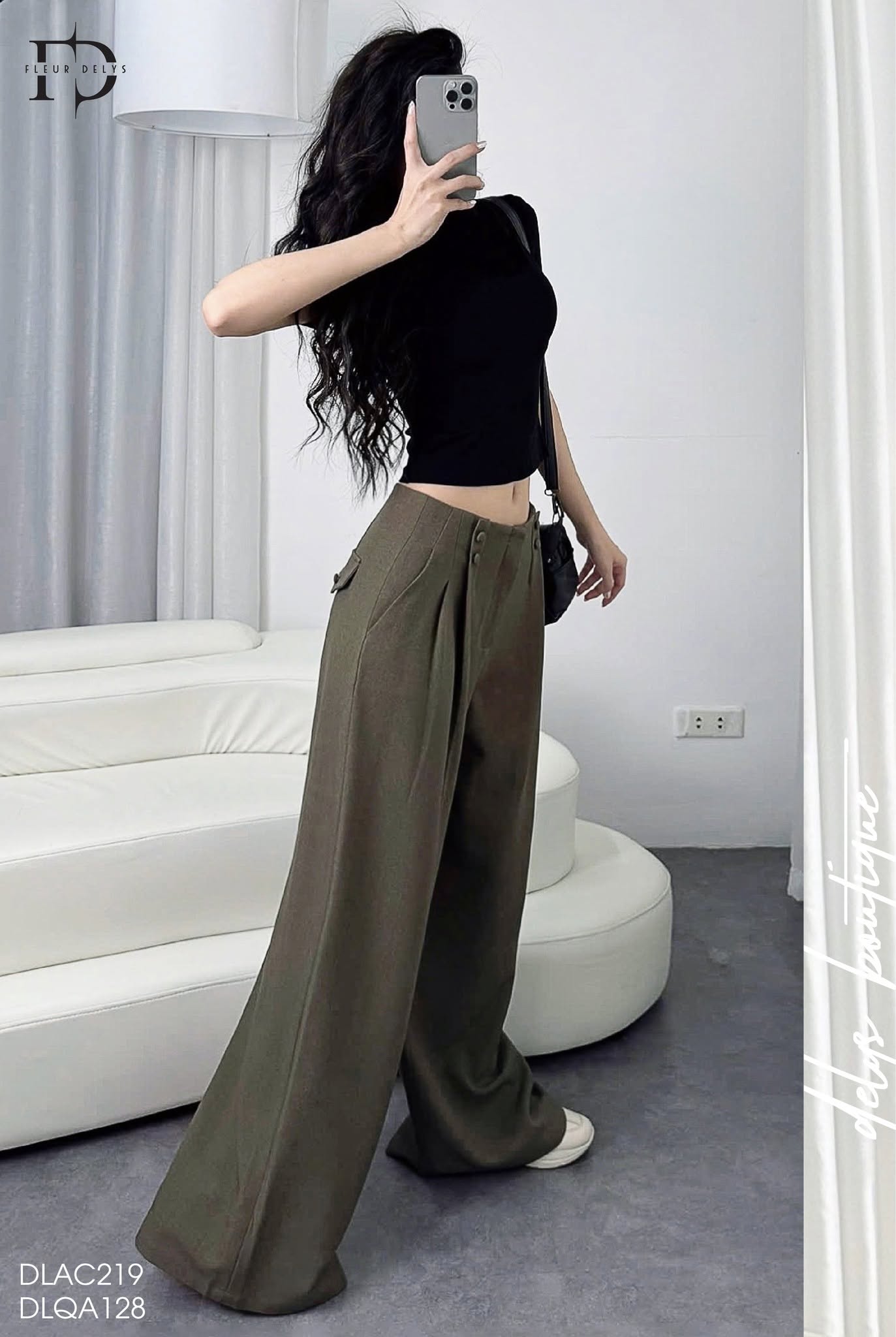 Áo Croptop Xẻ Ngực Đen ( AC219 )