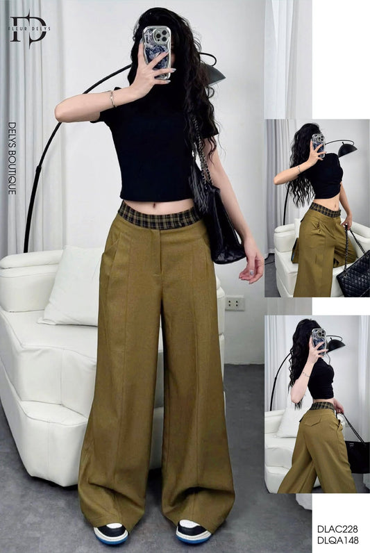 Áo Croptop Phối Gân - Đen - ( AC228)