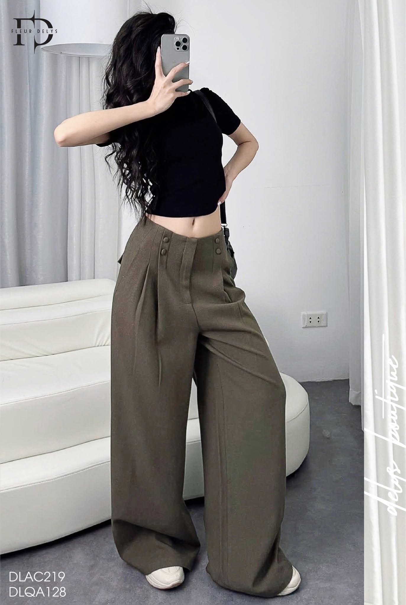Áo Croptop Xẻ Ngực Đen ( AC219 )