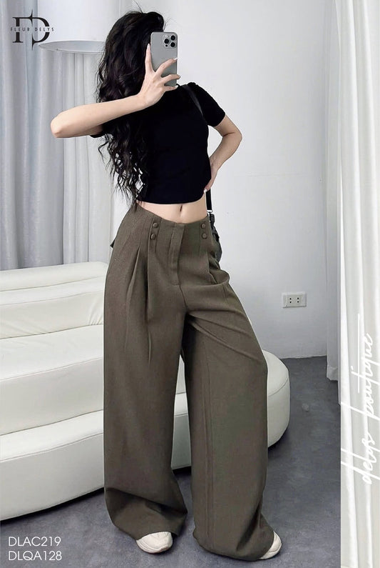 Áo Croptop Xẻ Ngực Đen ( AC219 )