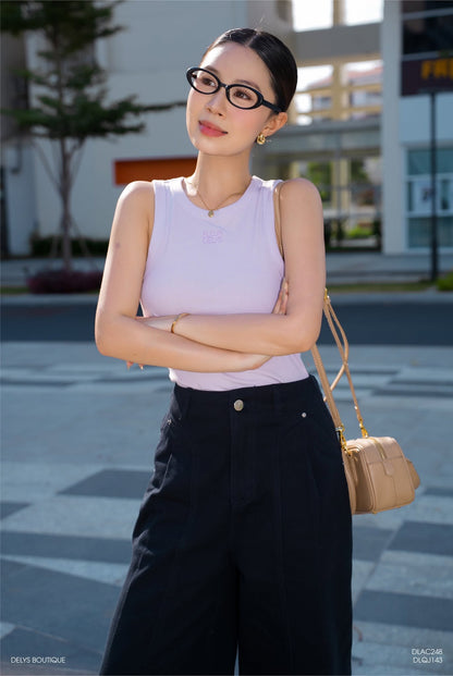 Áo Cổ Tròn Phối Viền Rộng ( AC248)