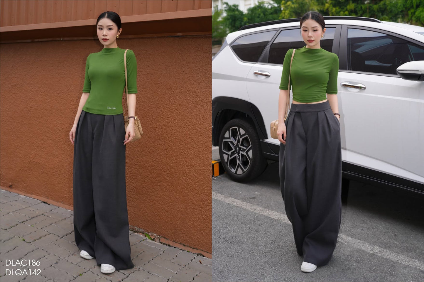 Áo Cổ Leo Tay Cộc Lỡ ( AC186 )