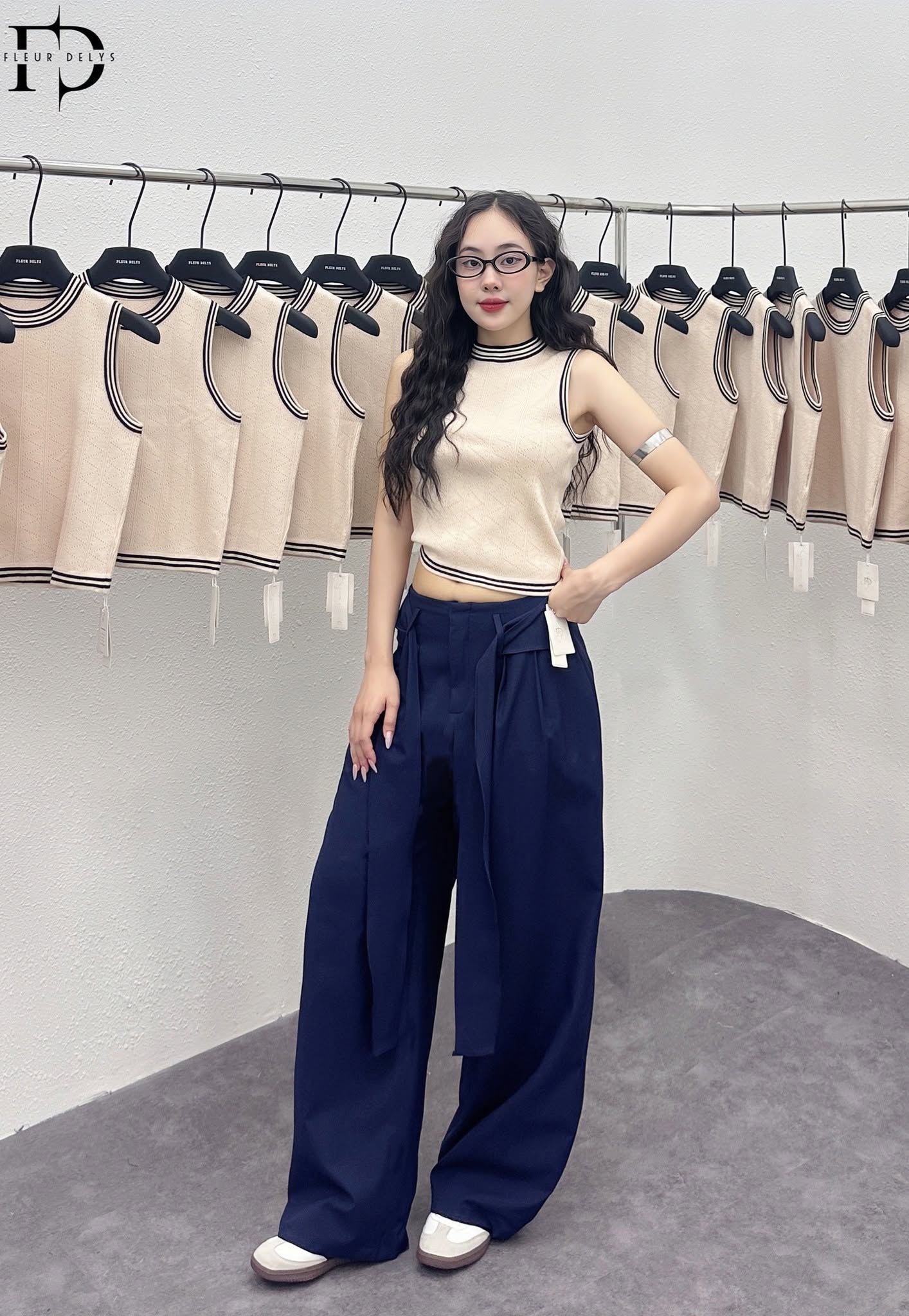 Quần Kaki Thắt Dây Nơ - Xanh -(DLQA172)