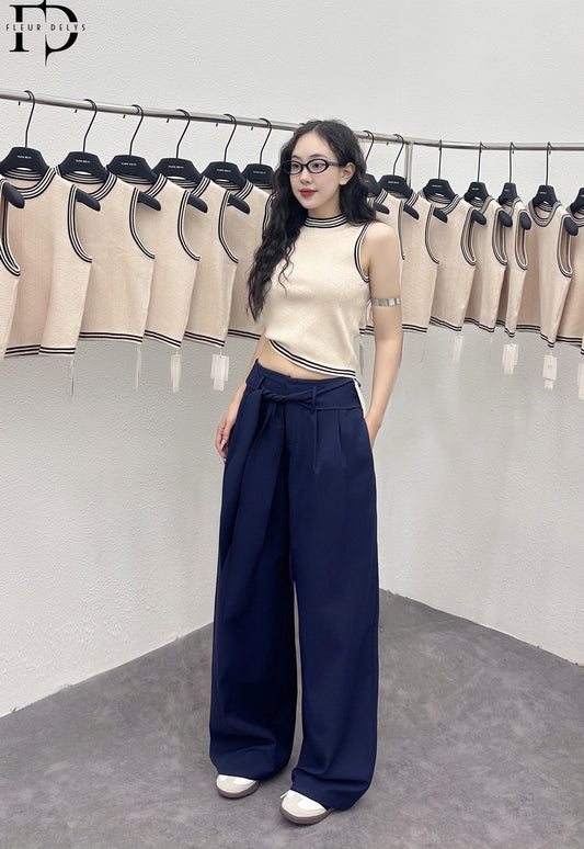 Quần Kaki Thắt Dây Nơ - Xanh -(DLQA172)