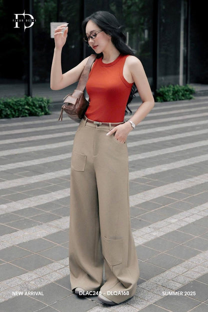 Áo Cổ Tròn Phối Viền Rộng ( AC248)