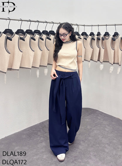 Quần Kaki Thắt Dây Nơ - Xanh -(DLQA172)