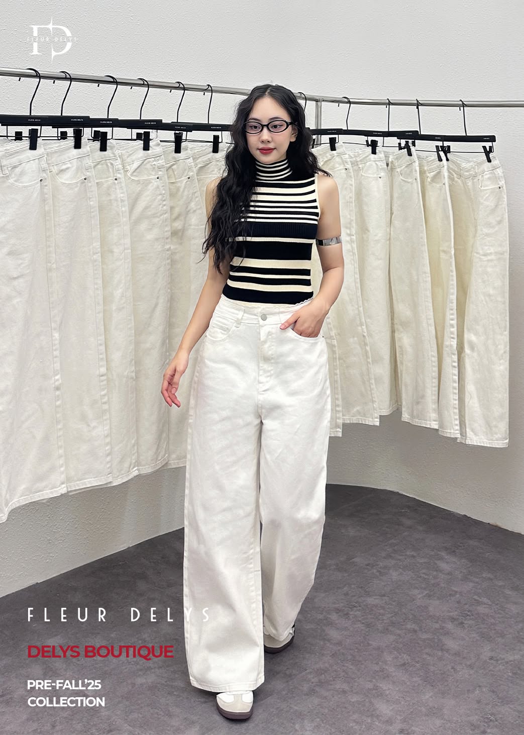 Quần Trắng Phối Zen Cạp - QJ151