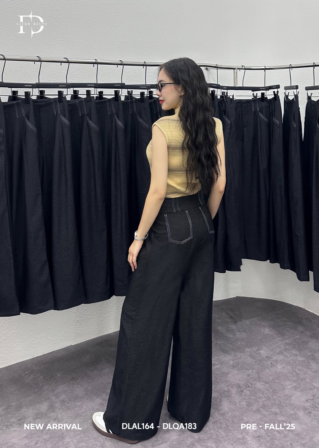 Quần Bò Rayon Mềm Phối Chỉ Nổi ( DLQA183)