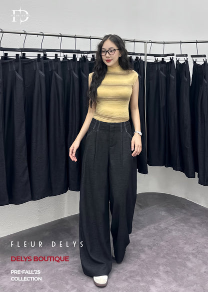 Quần Bò Rayon Mềm Phối Chỉ Nổi ( DLQA183)