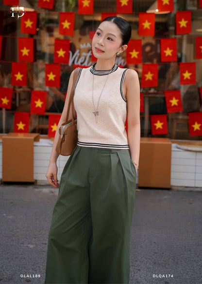 Quần Kaki 2 Ly Chéo - Xanh đậm -(DLQA174)