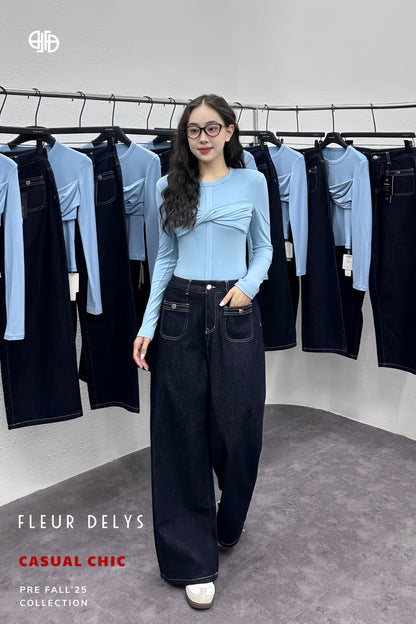 Áo Zip Nẹp Liền Ngực Xoắn  ( AC299)
