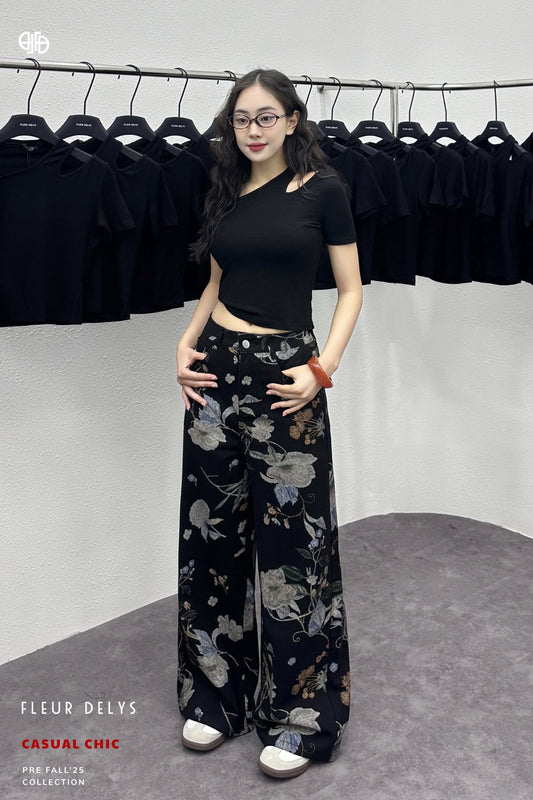 Quần Jean Họa Tiết Hoa - (DLQJ91)