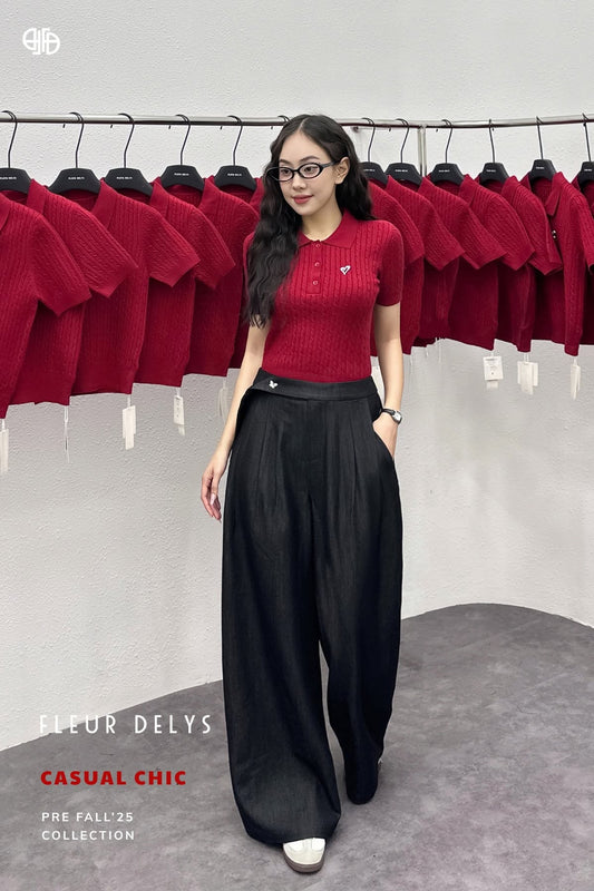 Áo Len Vặn Thừng Cổ Bẻ ( AL192)