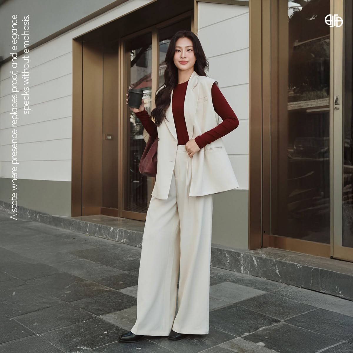 Set Tex Xương Cá Blazer - Be -(DL25TBO194)