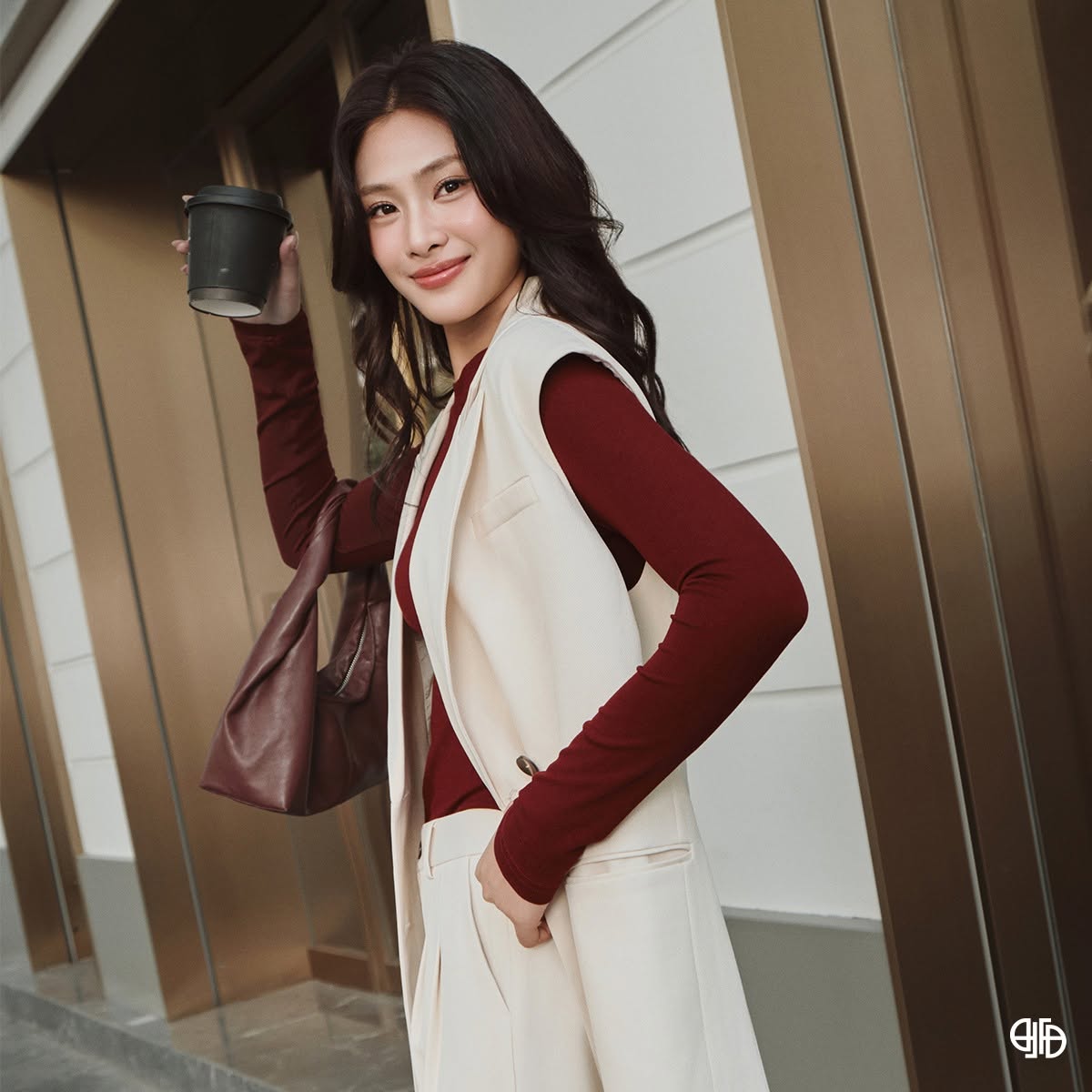 Set Tex Xương Cá Blazer - Be -(DL25TBO194)