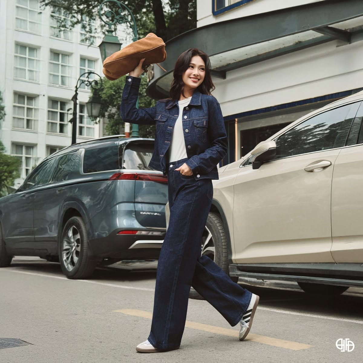 Set Bò Thêu Túi - Xanh đen- (DL25TBO196)