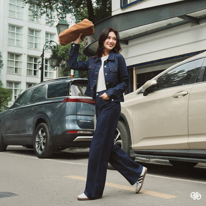 Set Bò Thêu Túi - Xanh đen- (DL25TBO196)