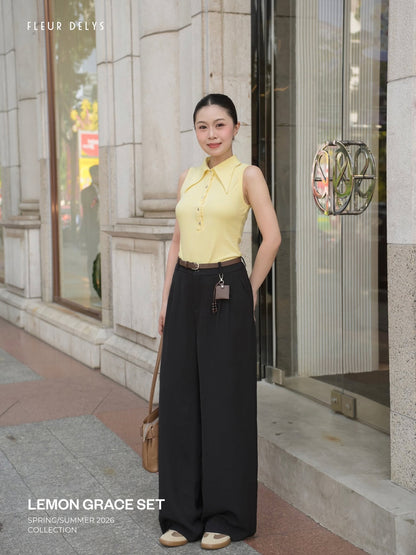 Quần 2 Ly Kèm Dây Lưng - Đen (QA224)