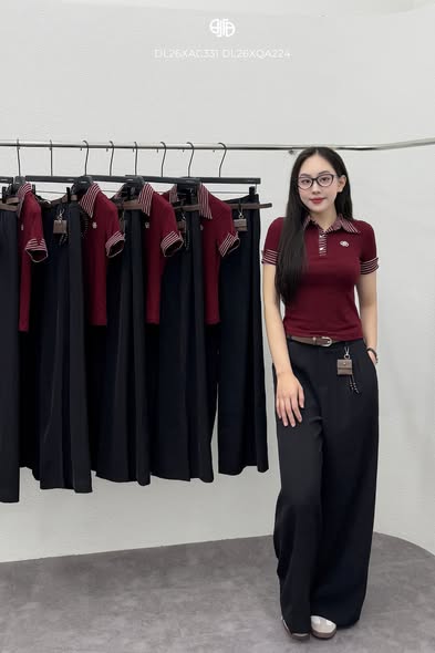 Áo Polo Cẩm Tố - Đỏ  ( DL26XAC331 )