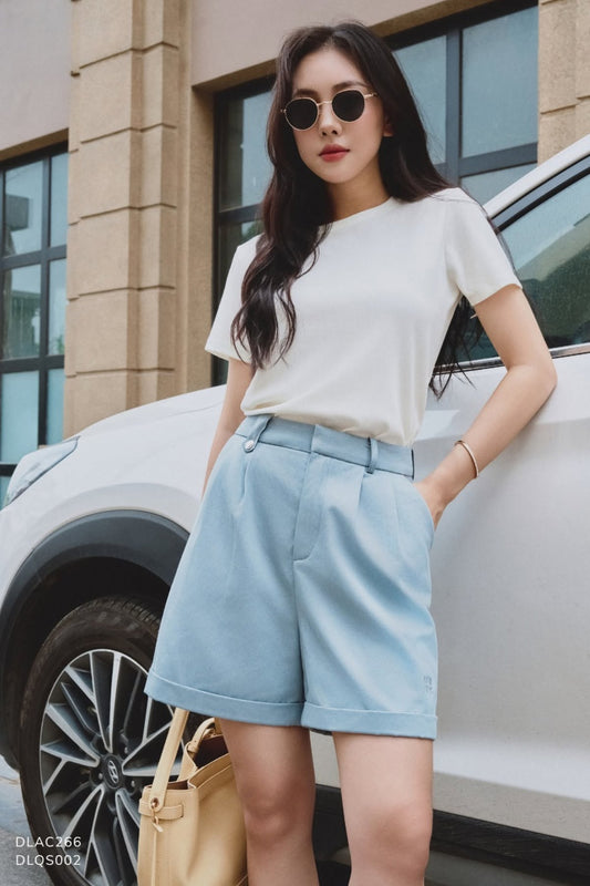 Quần Sooc Kaki - Xanh nhạt - (DLQS002)