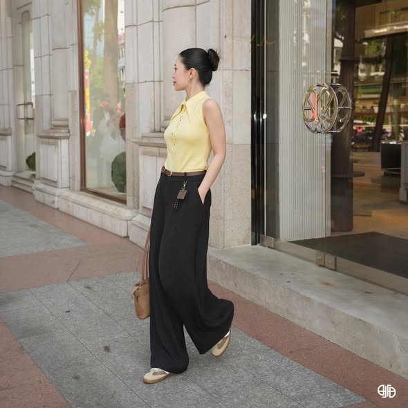 Quần 2 Ly Kèm Dây Lưng - Đen (QA224)