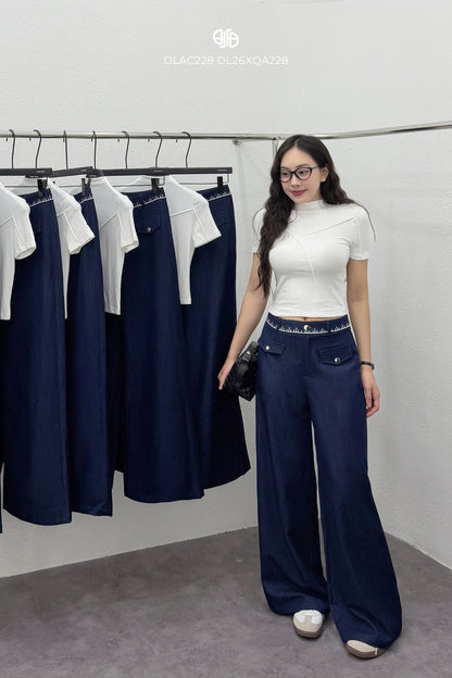 Áo Croptop Phối Gân ( AC228)