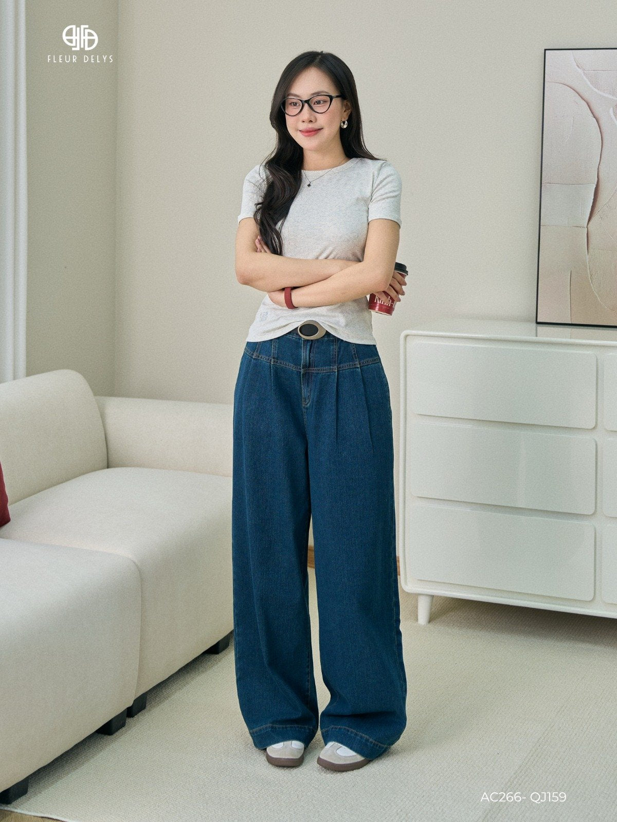 Áo Thun Zip Cổ Tròn - Xám ( AC266)