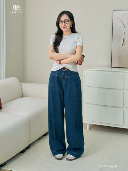 Áo Thun Zip Cổ Tròn - Xám ( AC266)