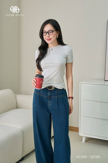 Áo thun kết hợp quần jean ( AC266-QJ159)