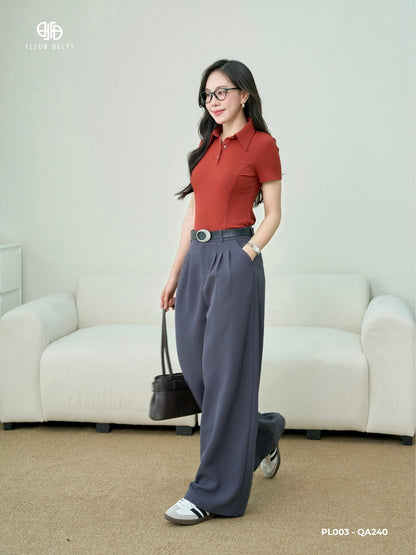 Áo Polo Cổ Nhọn Phối Cúc Kiểu (PL003)