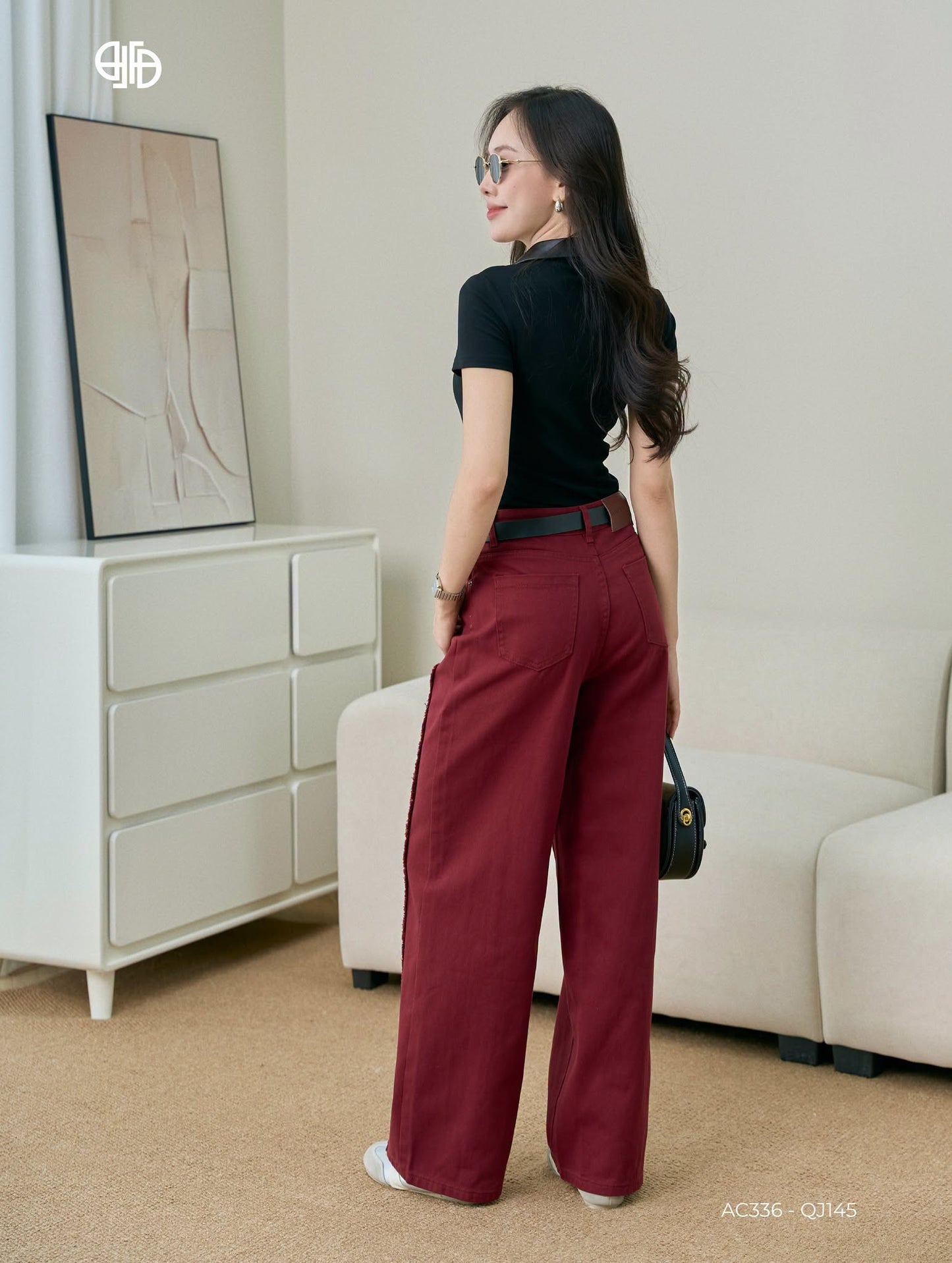 Quần Jean Rua Dọc Thân Trước (QJ145)