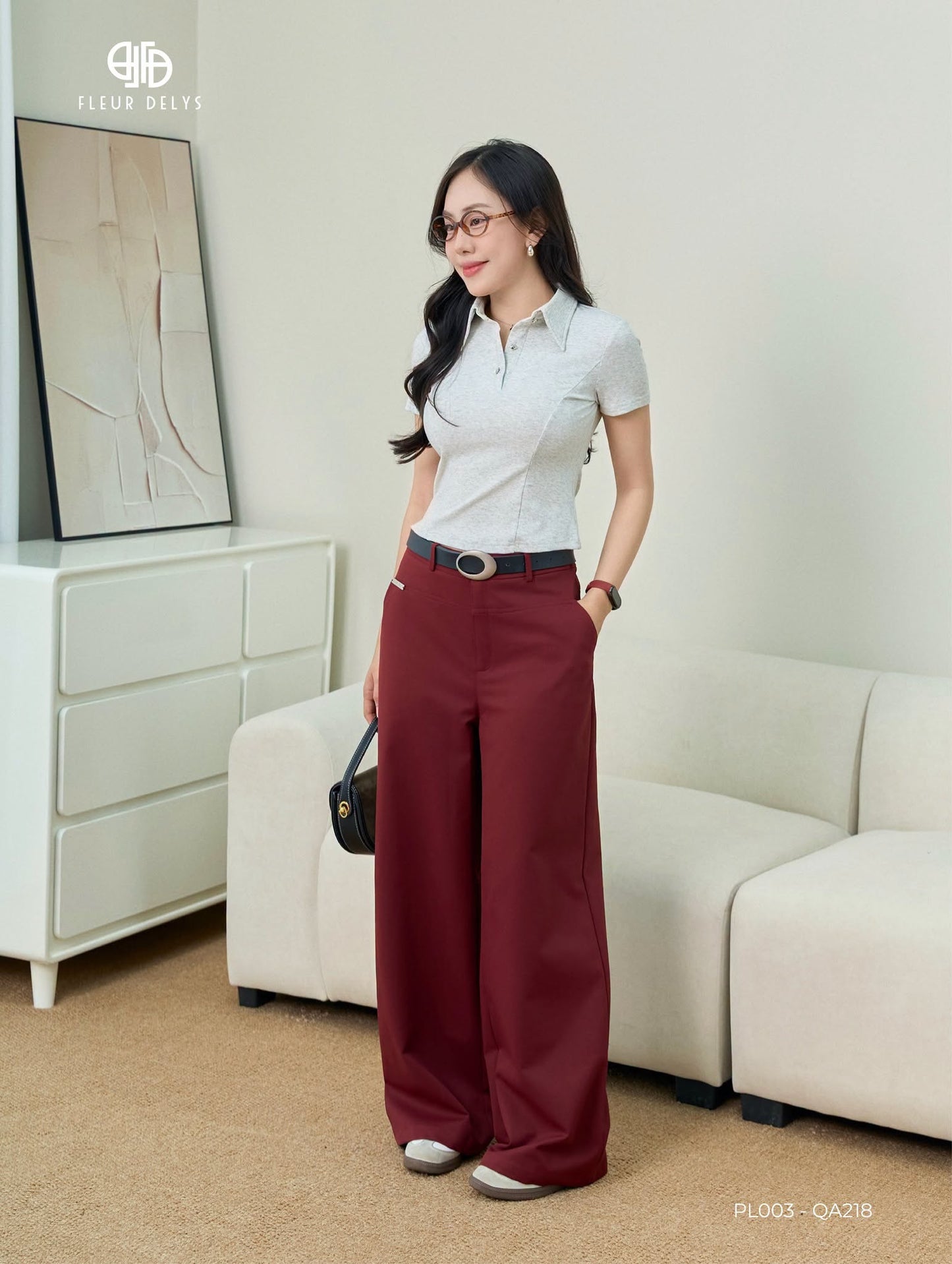 Áo Polo Cổ Nhọn Phối Cúc Kiểu (PL003)