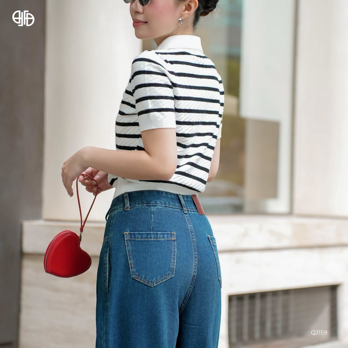 Quần Jean 2 Ly Túi Dọc - Xanh (QJ159)