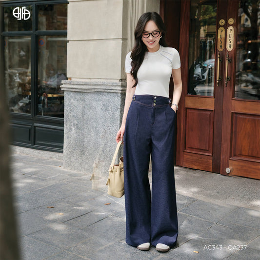 Áo Zíp kẹp răng khóa - Trắng (AC343)