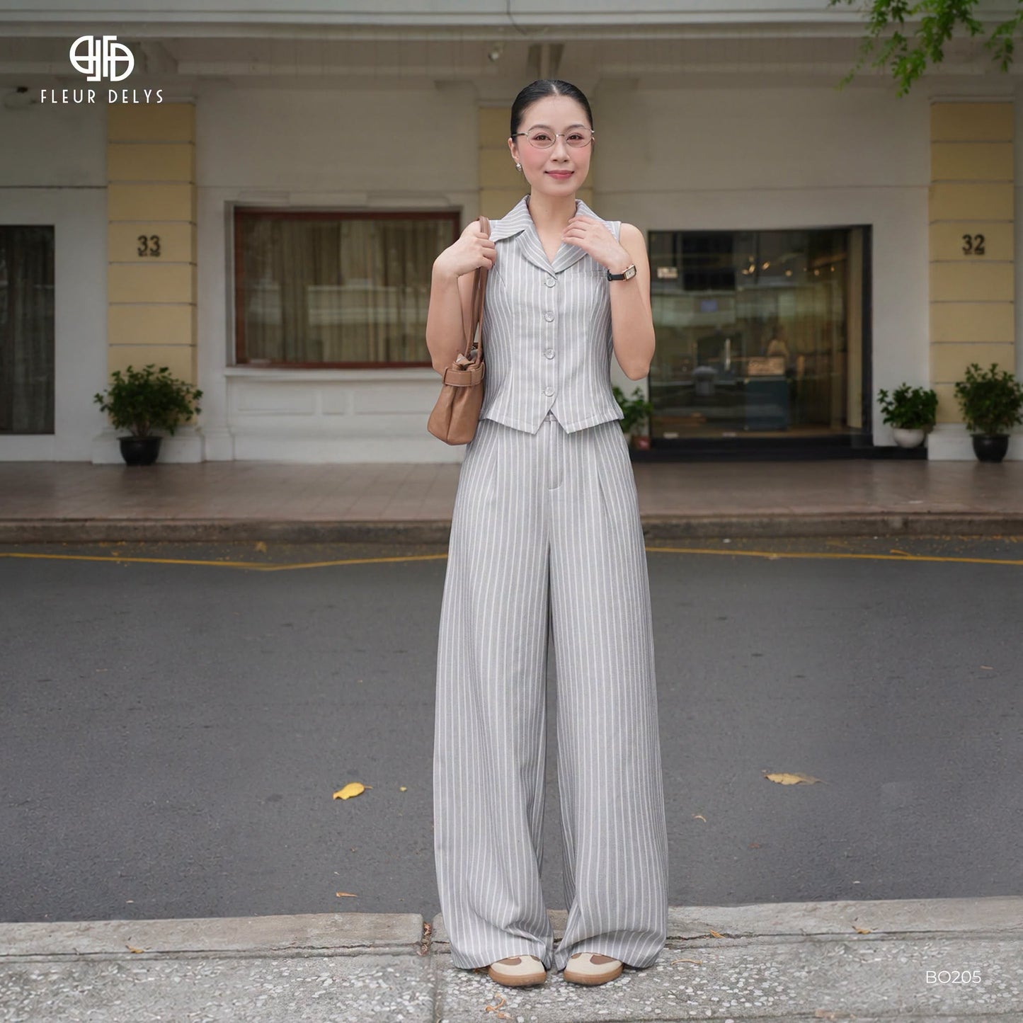 Set Gile Cúc Mắt Cáo - Xám -(BO205)