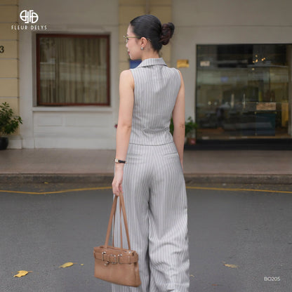 Set Gile Cúc Mắt Cáo - Xám -(BO205)