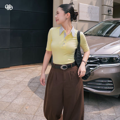 Áo zip vàng phối xám (ac344+QA240)