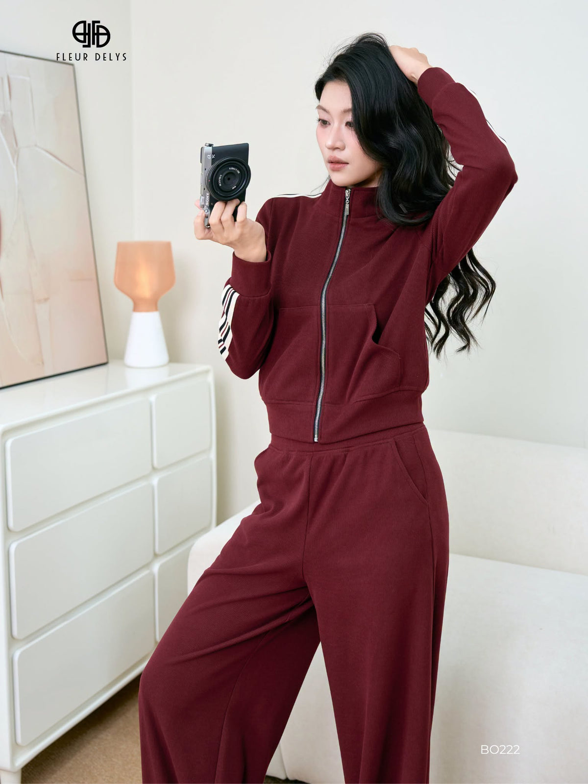 Set Bộ Nỉ Len Ốp Dây Dệt ( BO222)